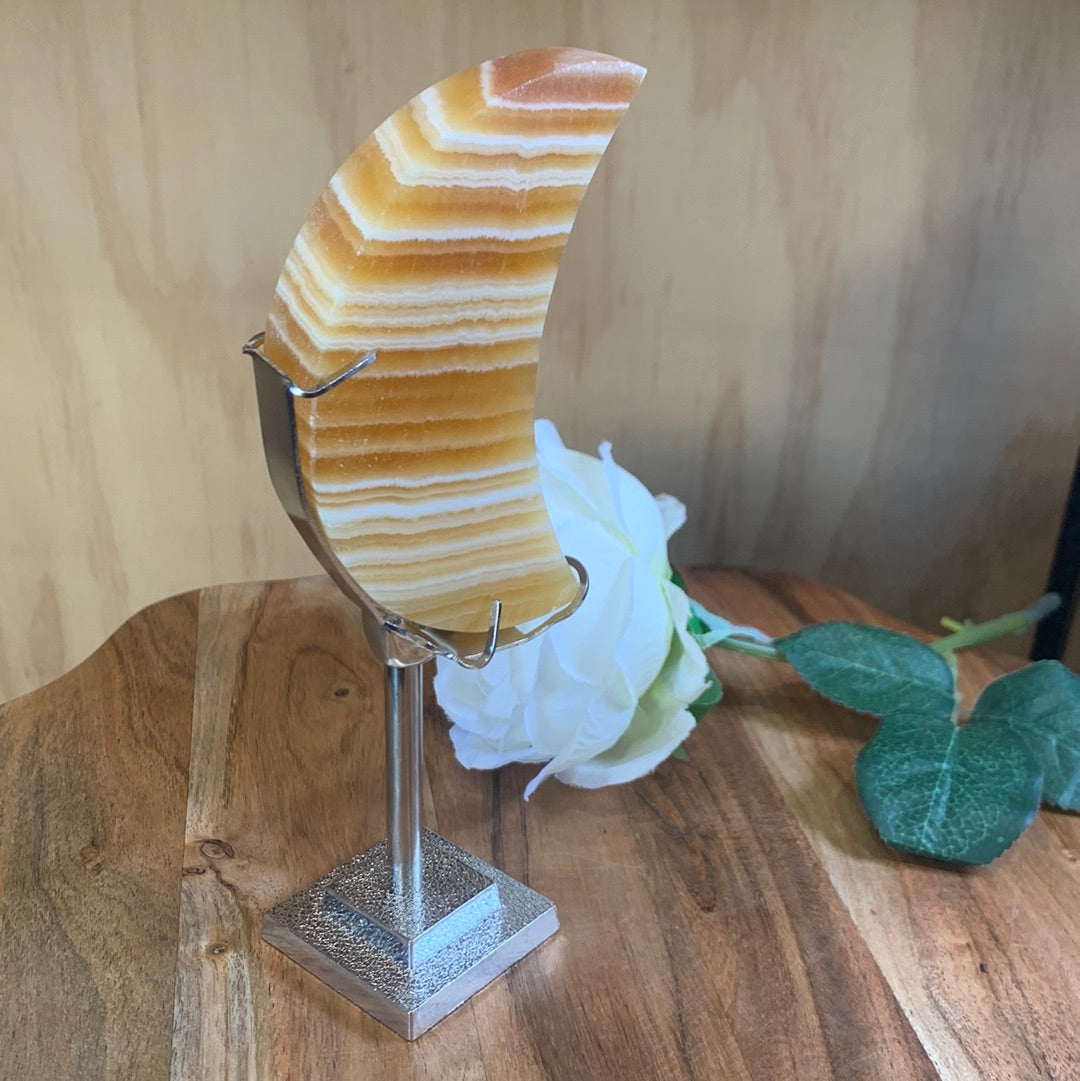 ORANGE CALCITE MOONS