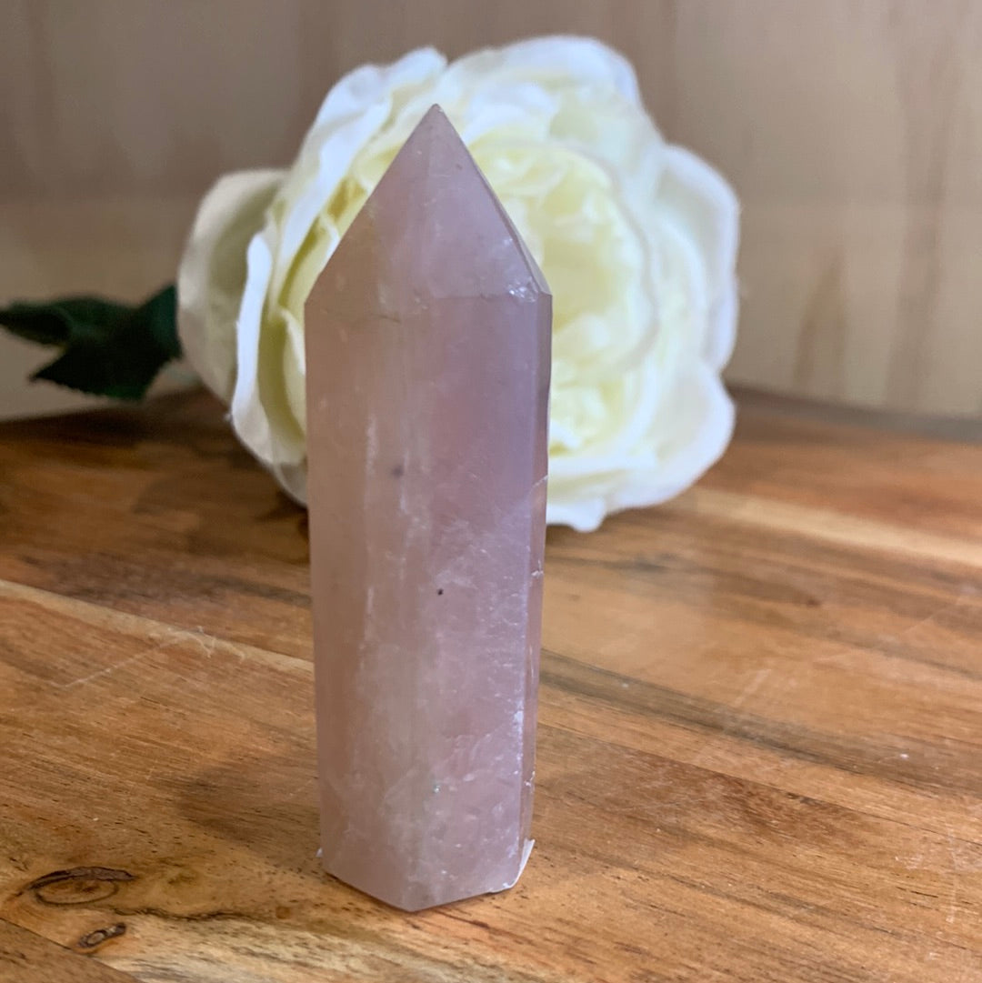BLUE ROSE QUARTZ POINT