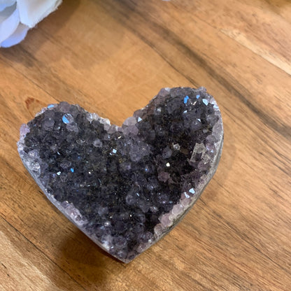 AMETHYST CLUSTER HEART