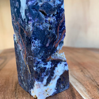 PURPLE MICA & SMOKEY QUARTZ TOWERS