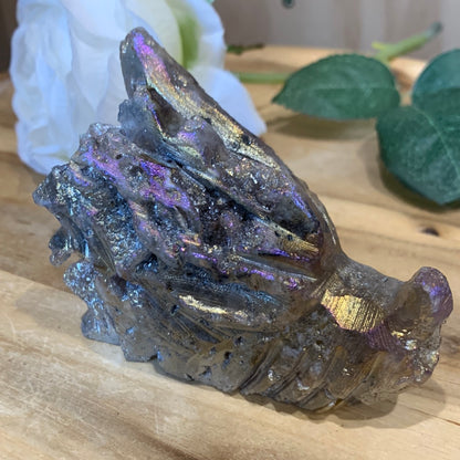 AURA COATED  SPHALERITE DRAGONHEAD