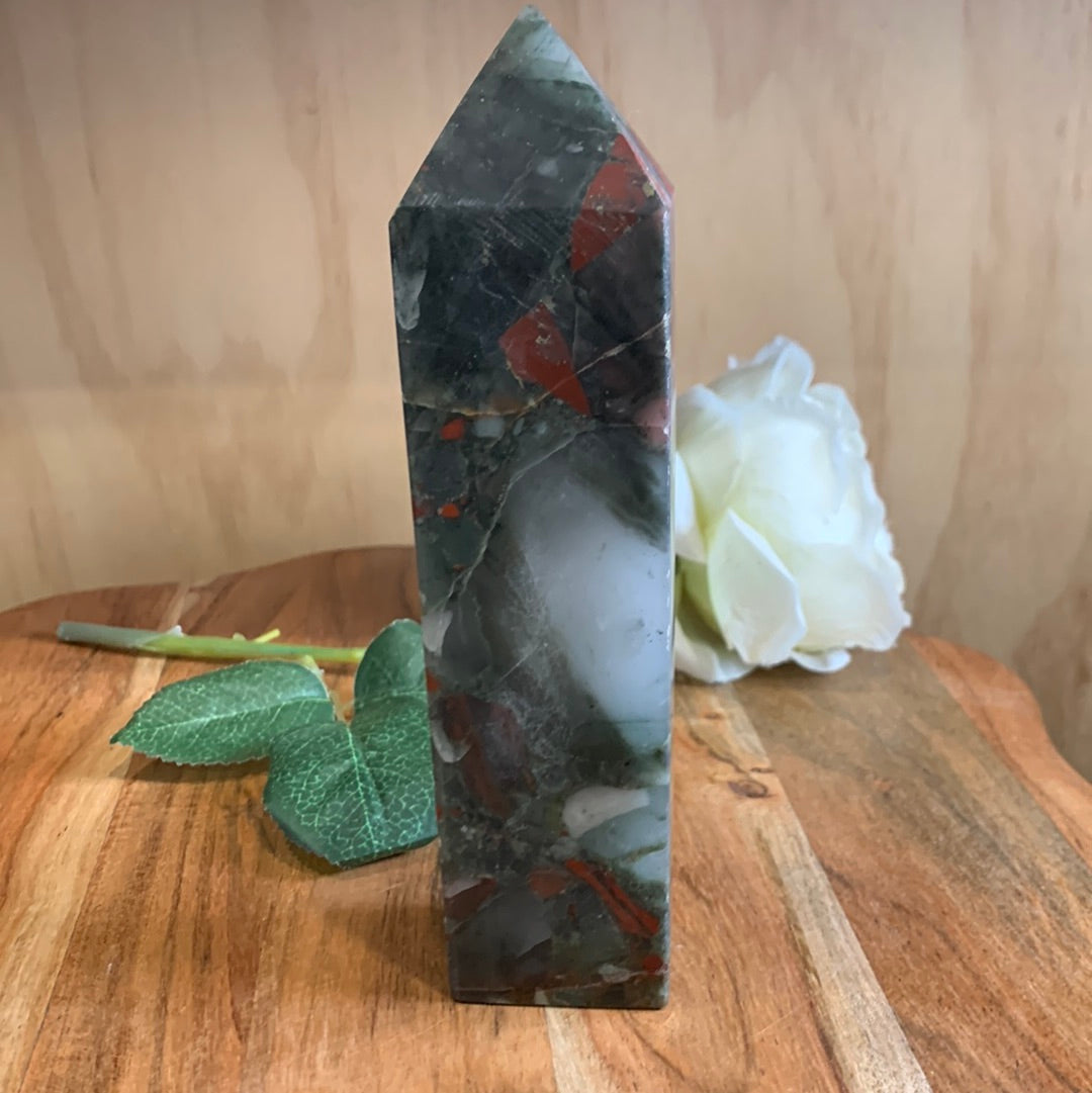 AFRICAN BLOODSTONE TOWER