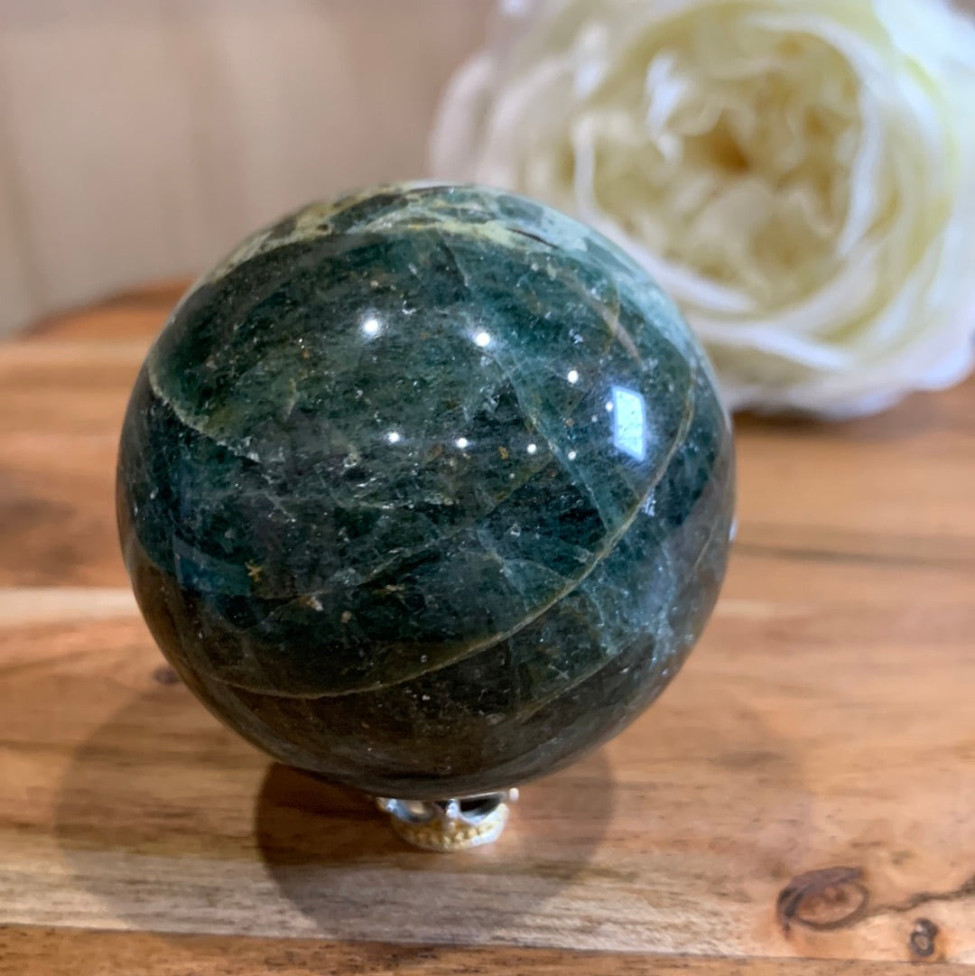 GREEN APATITE SPHERES
