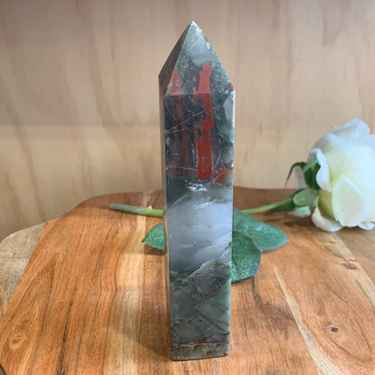 AFRICAN BLOODSTONE TOWER