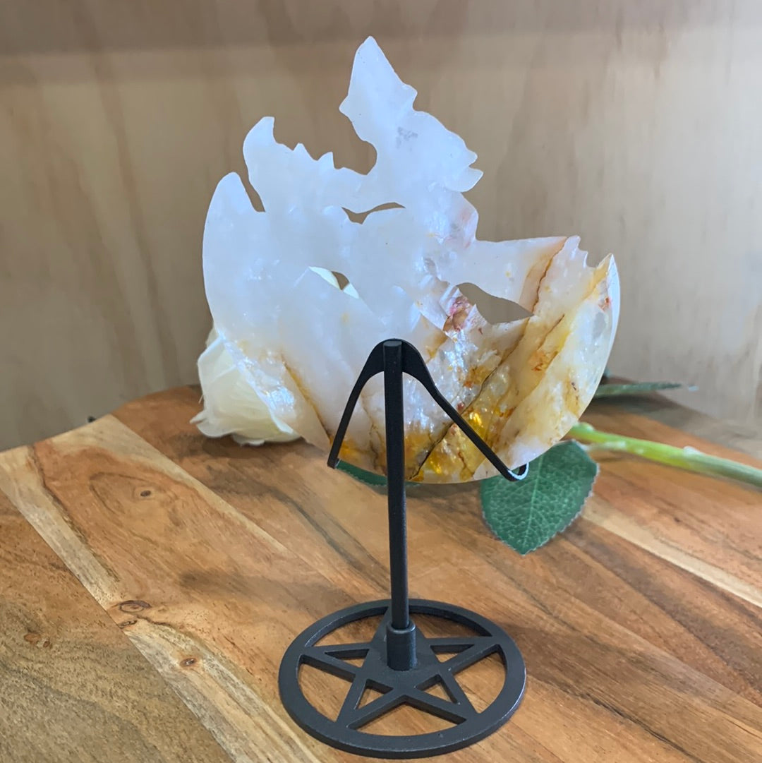 GOLDEN HEALER WITCH IN THE MOON with STAND