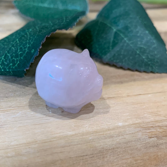 ROSE QUARTZ PIG