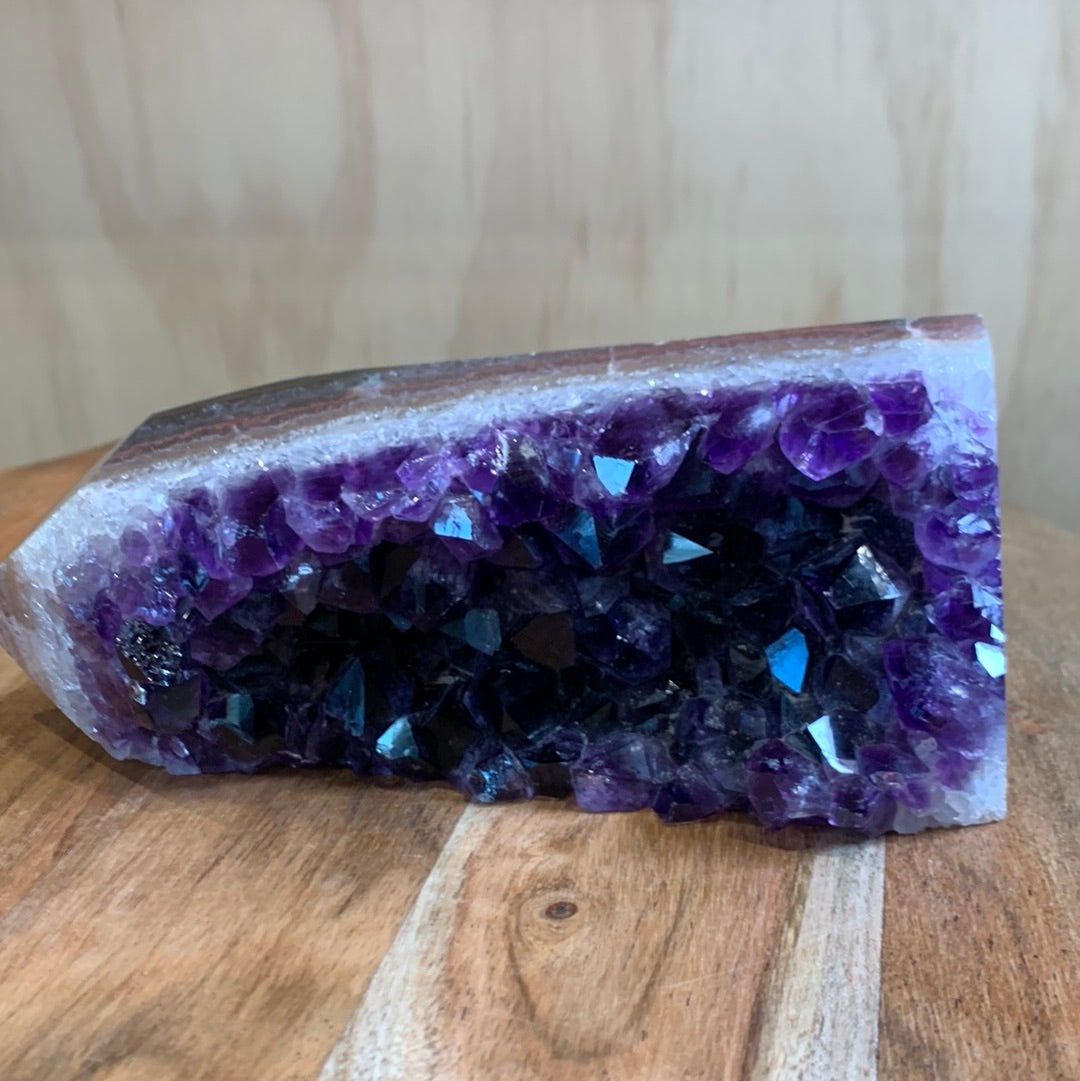 UNIQUE DARK PURPLE AMETHYST TOWER SPECIMEN