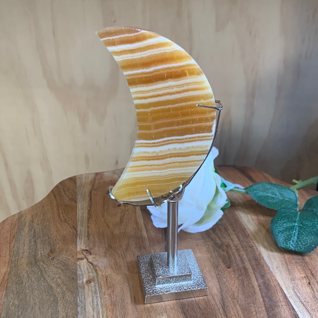 ORANGE CALCITE MOONS