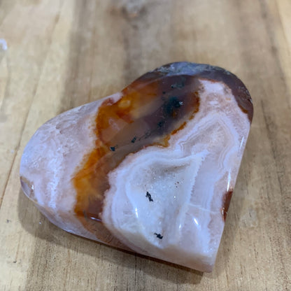 RED MOSS AGATE HEARTS