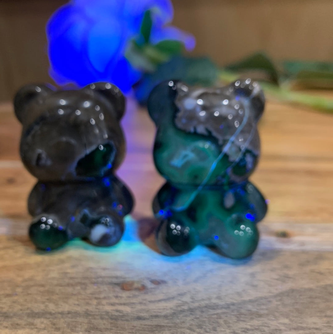 VOLCANO AGATE TEDDY BEARS