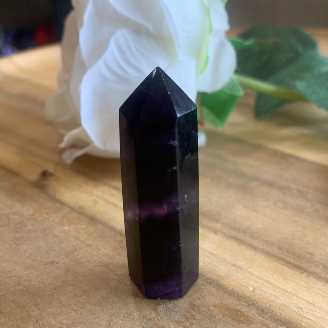 RAINBOW FLUORITE TOWER/POINTS