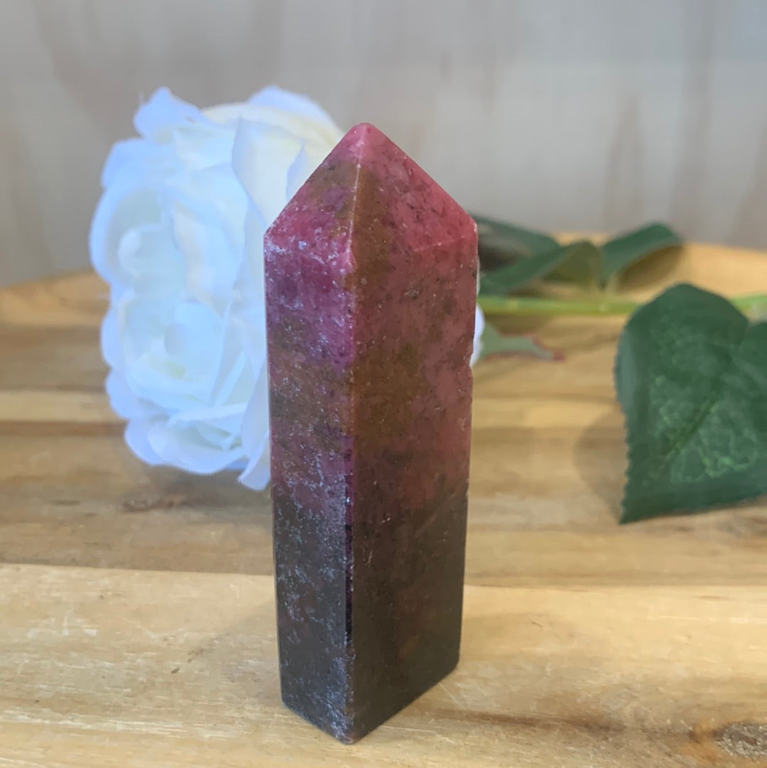 RUBY & TOURMALINE POINT