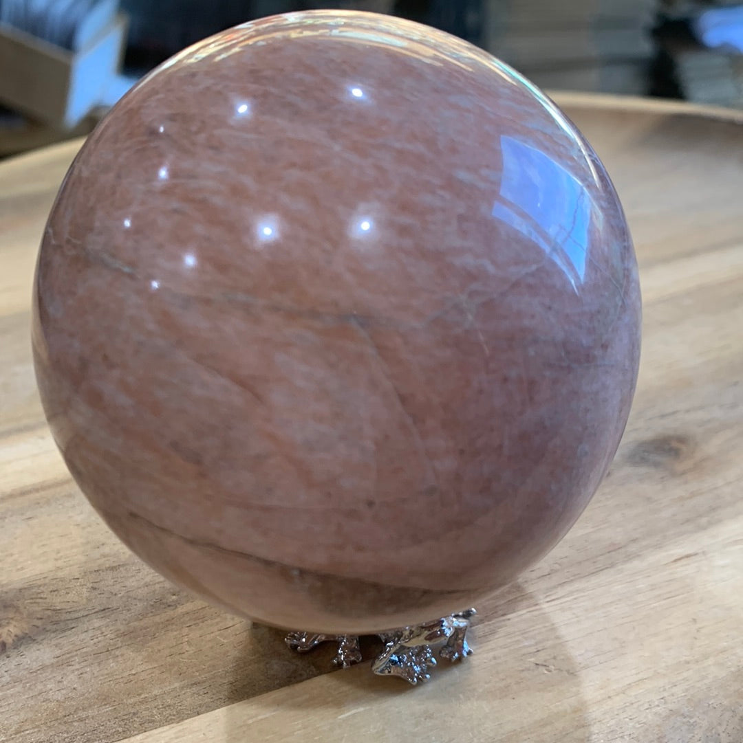 PEACH MOONSTONE SPHERES