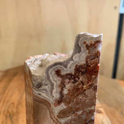 MEXICAN RED AGATE HALF TOWER