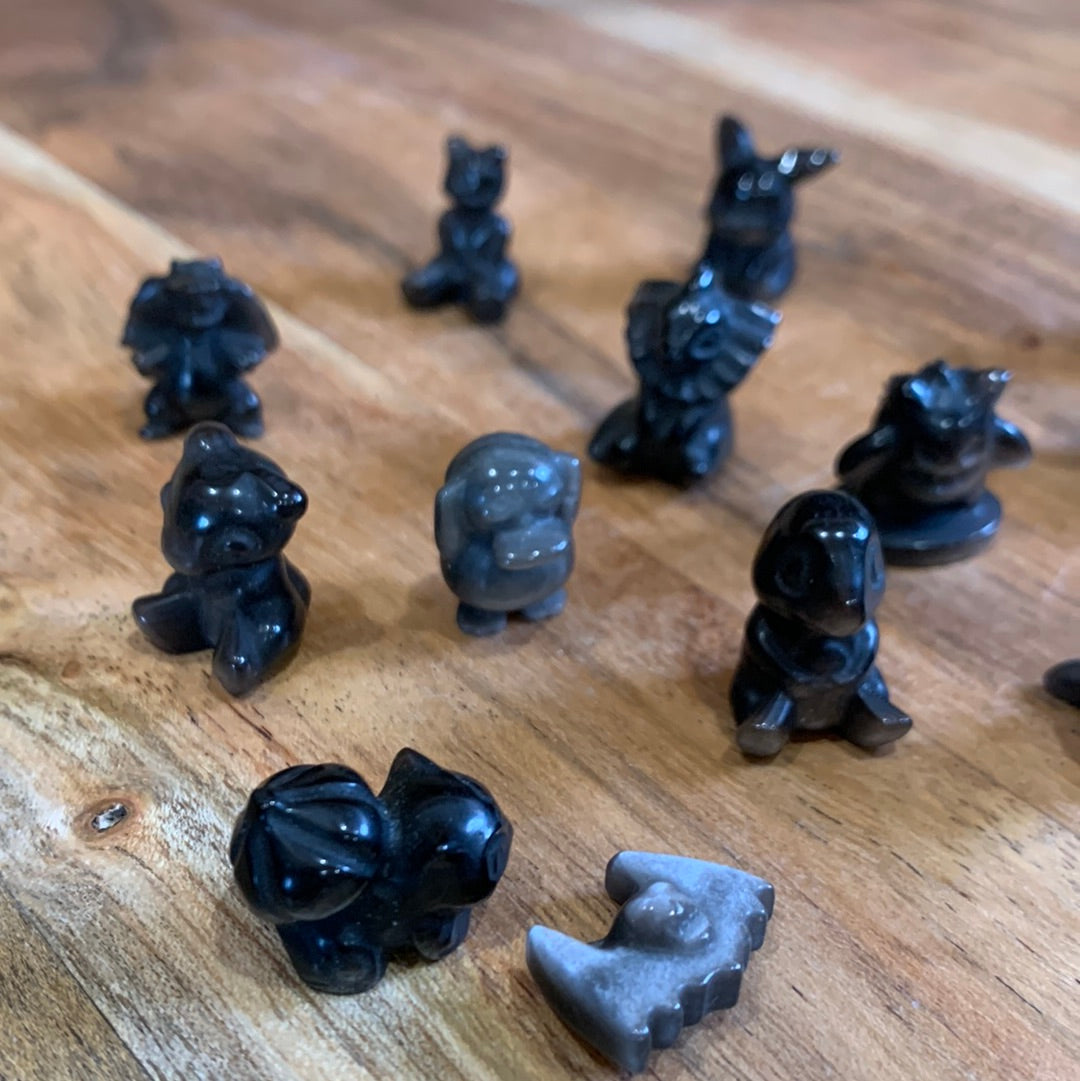 SILVER OBSIDIAN MINI'S POKEMON & ANIMALS