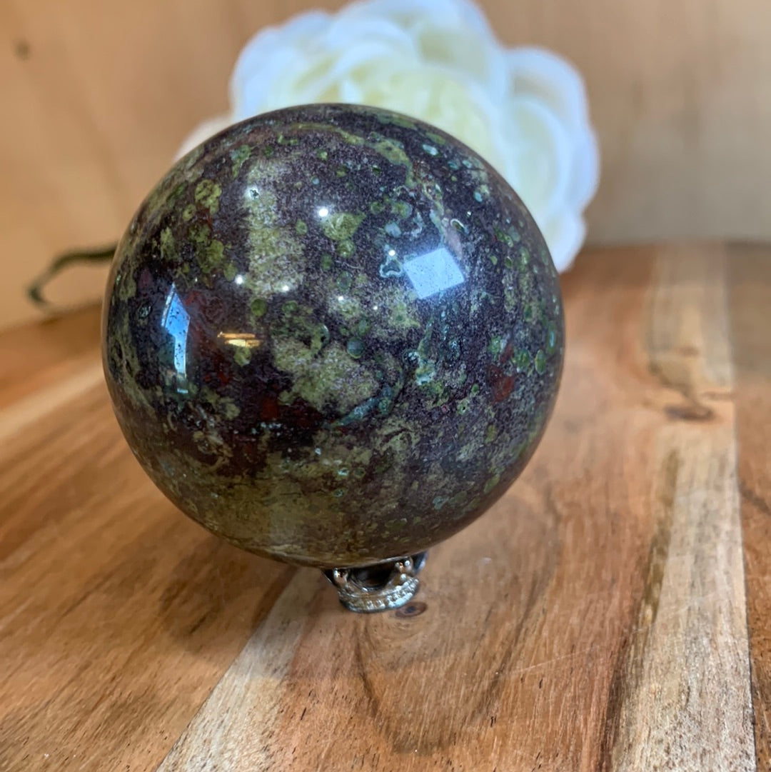 DRAGON BLOODSTONE SPHERE