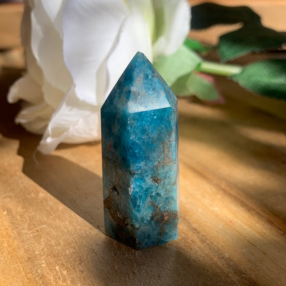 BLUE APATITE POINT