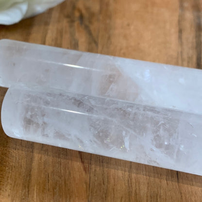 ROSE QUARTZ & CLEAR QUARTZ RODS