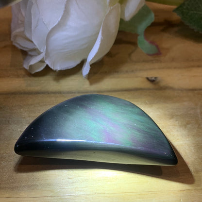 RAINBOW OBSIDIAN MOON