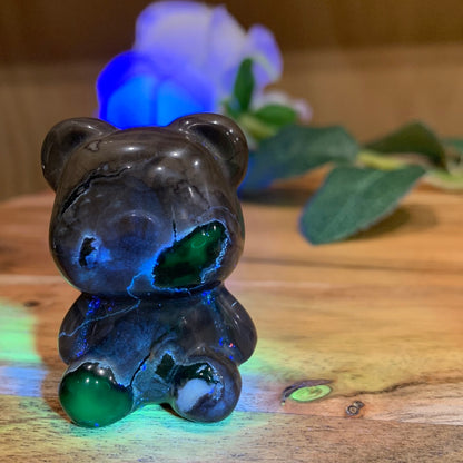VOLCANO AGATE TEDDY BEARS
