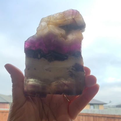 FLUORITE SLICE/SLAB