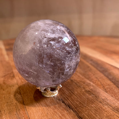 UNIQUE AMETHYST SPHERES WITH CLEAR QUARTZ
