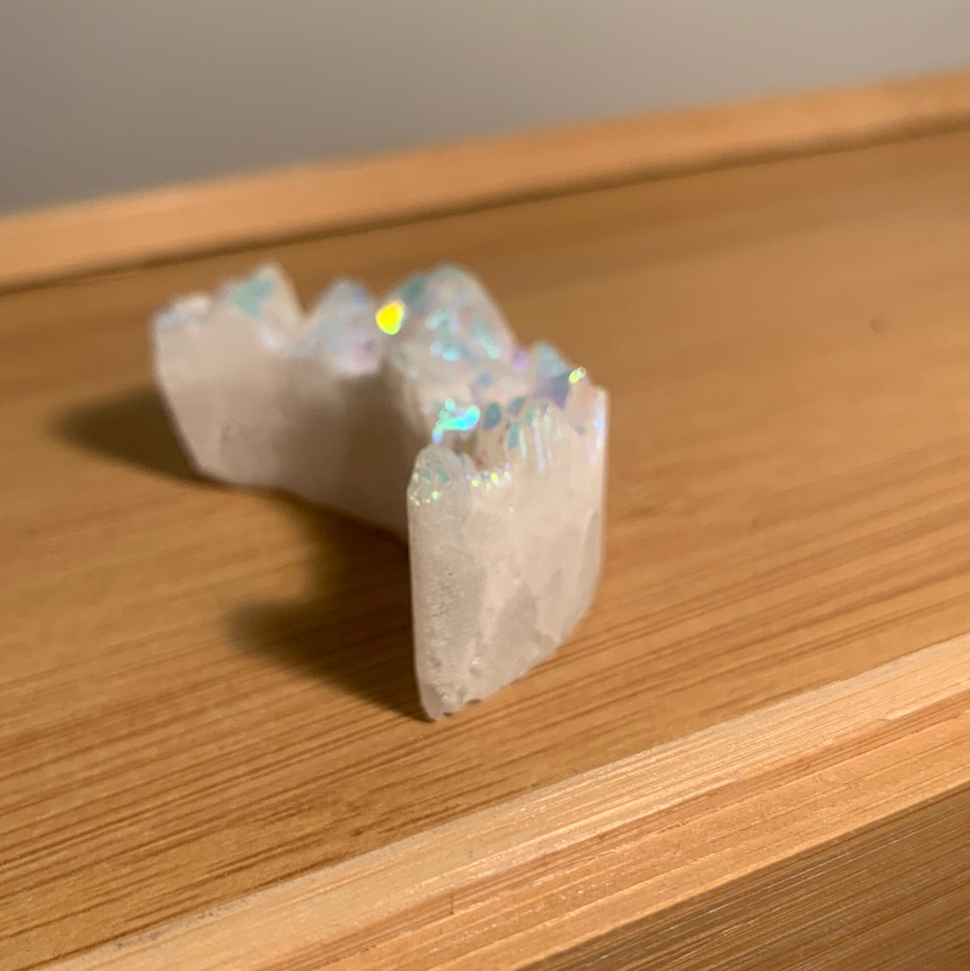 AURA COATED QUARTZ MOONS (MEDIUM)