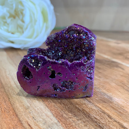 AURA COATED SPHALERITE HEARTS