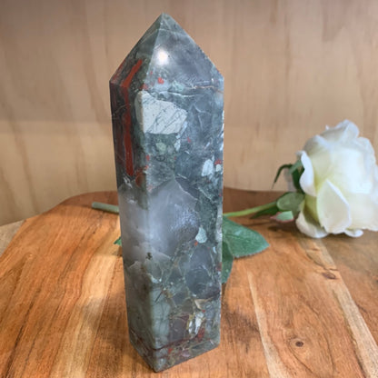 AFRICAN BLOODSTONE TOWER