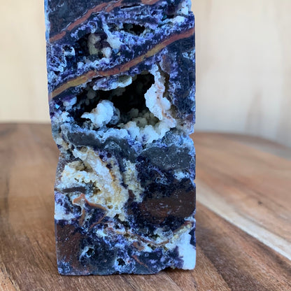 PURPLE MICA & SMOKEY QUARTZ TOWERS