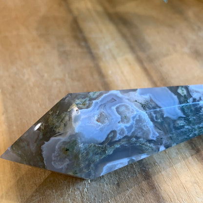 AGATE MOSS WAND (INCLUDING STAND)