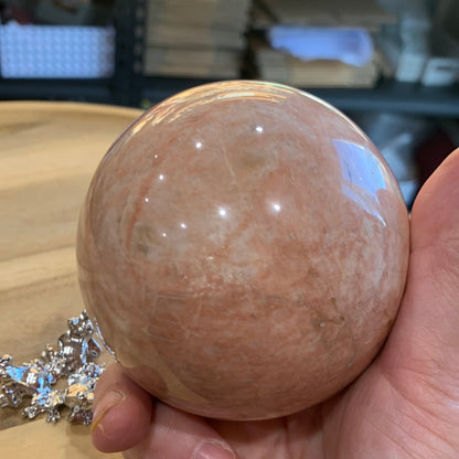 PEACH MOONSTONE SPHERES