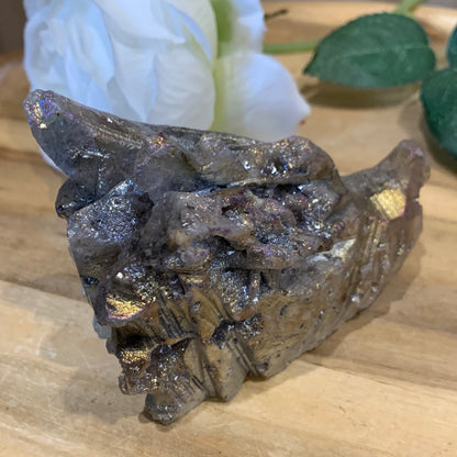 AURA COATED  SPHALERITE DRAGONHEAD