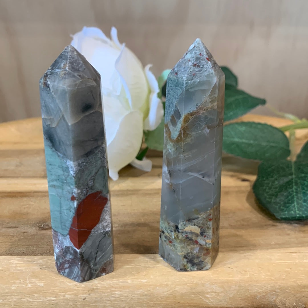 AFRICAN BLOODSTONE POINTS