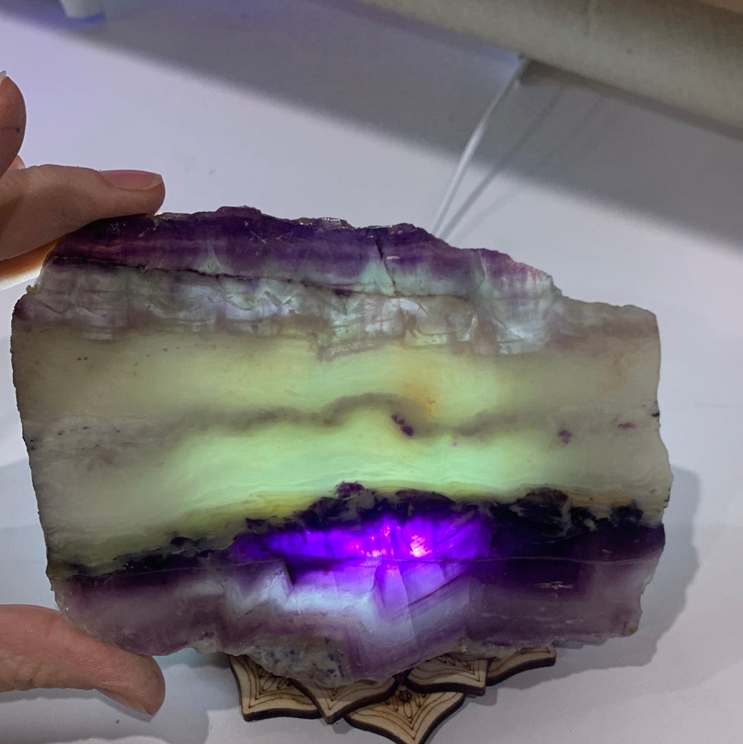 FLUORITE SLICE/SLAB