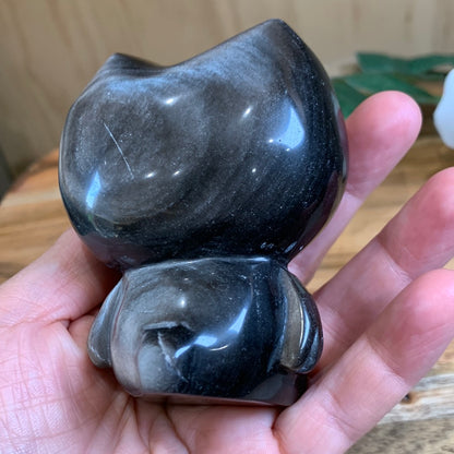 SILVER OBSIDIAN HELLO KITTY (LARGE)