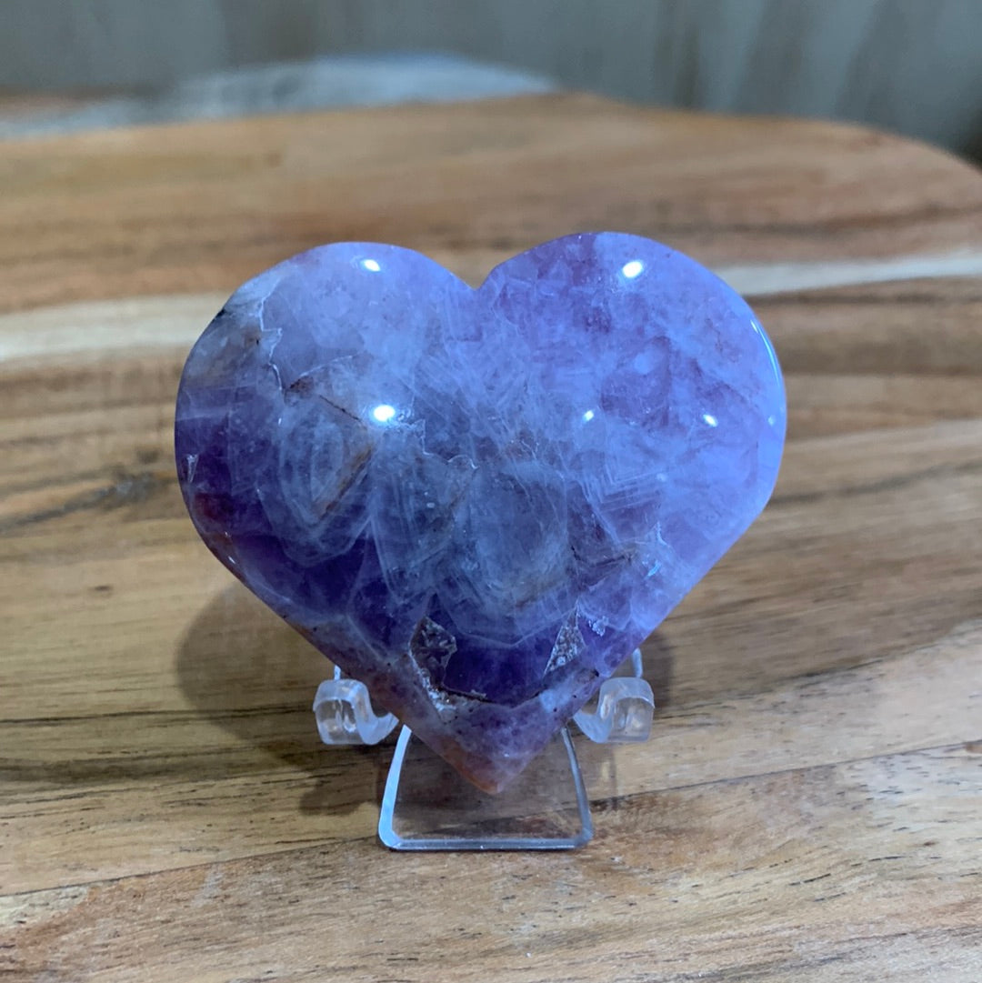 AMETHYST WITH MEXICAN AGATE HEARTS