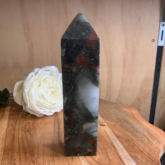 AFRICAN BLOODSTONE TOWER