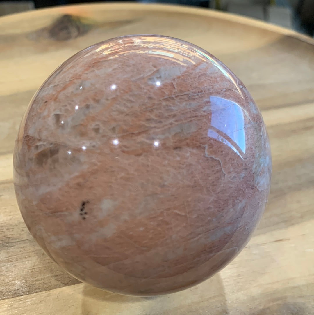 PEACH MOONSTONE SPHERES