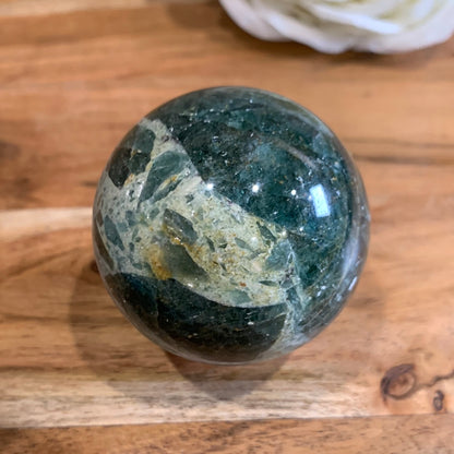GREEN APATITE SPHERES