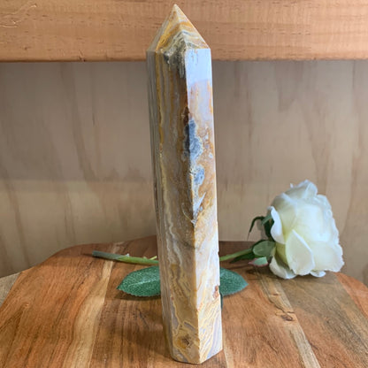 AUSTRALIAN CRAZY LACE AGATE TOWER