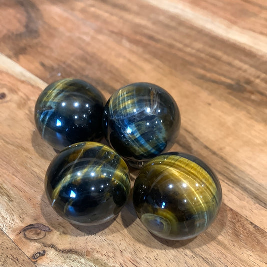 BLUE TIGERS EYE SPHERES (SMALL/MEDIUM)