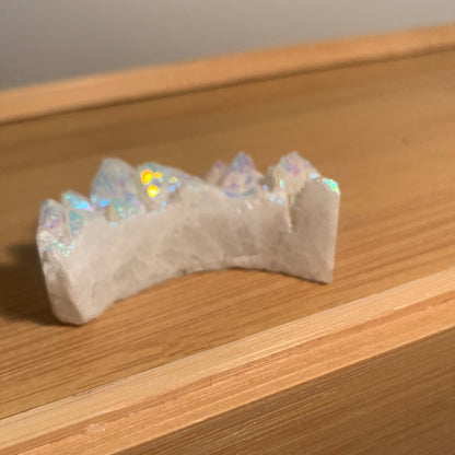 AURA COATED QUARTZ MOONS (MEDIUM)