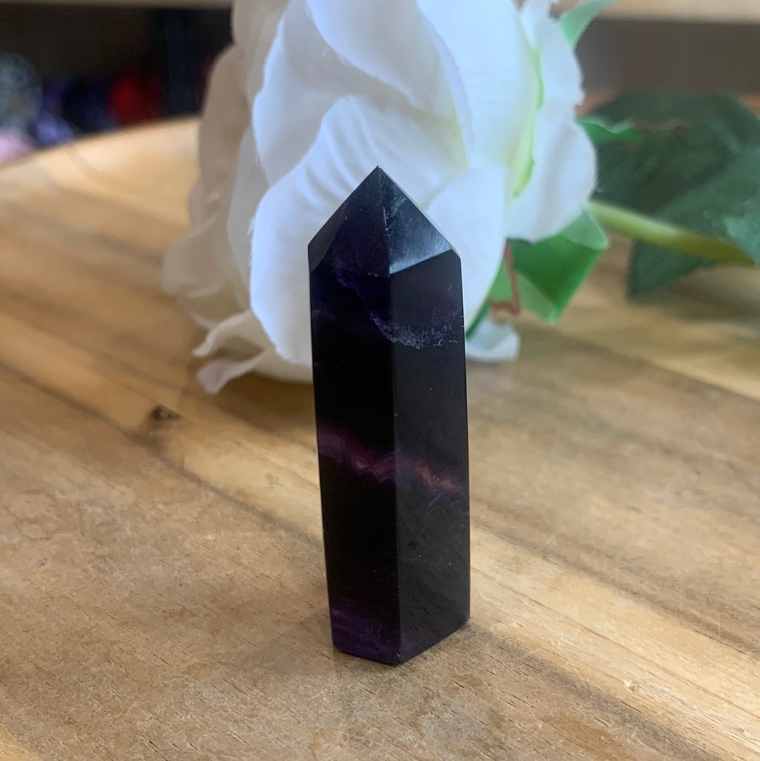 RAINBOW FLUORITE TOWER/POINTS