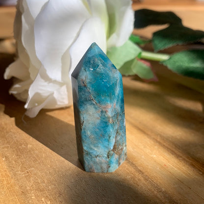 BLUE APATITE POINT