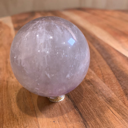 UNIQUE AMETHYST SPHERES WITH CLEAR QUARTZ