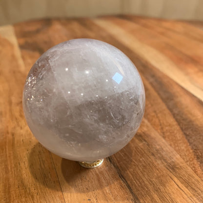 UNIQUE AMETHYST SPHERES WITH CLEAR QUARTZ