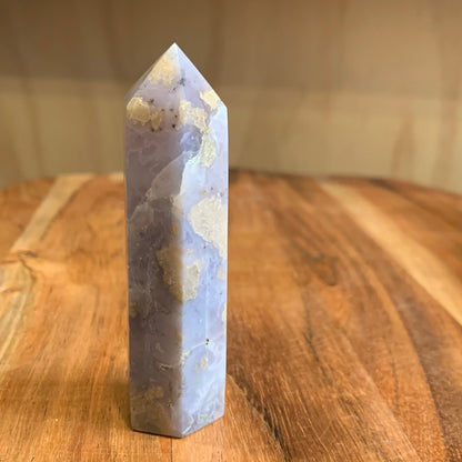 BLUE FLOWER AGATE POINTS