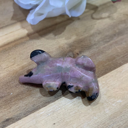 RHODONITE ALLIGATOR