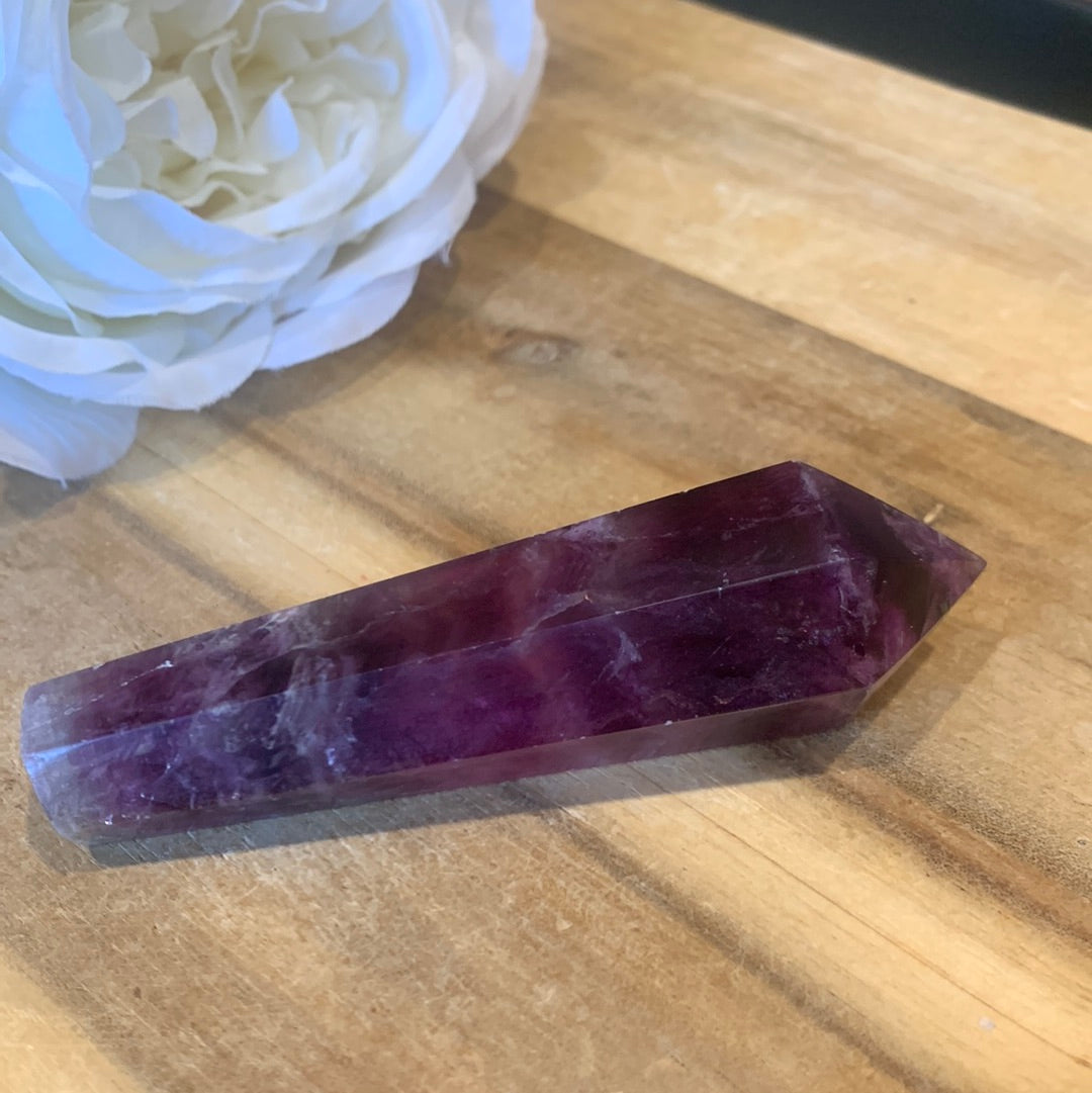 PURPLE FLUORITE WAND